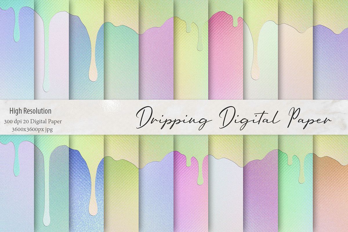 Dripping Iridescent Textures example image 1