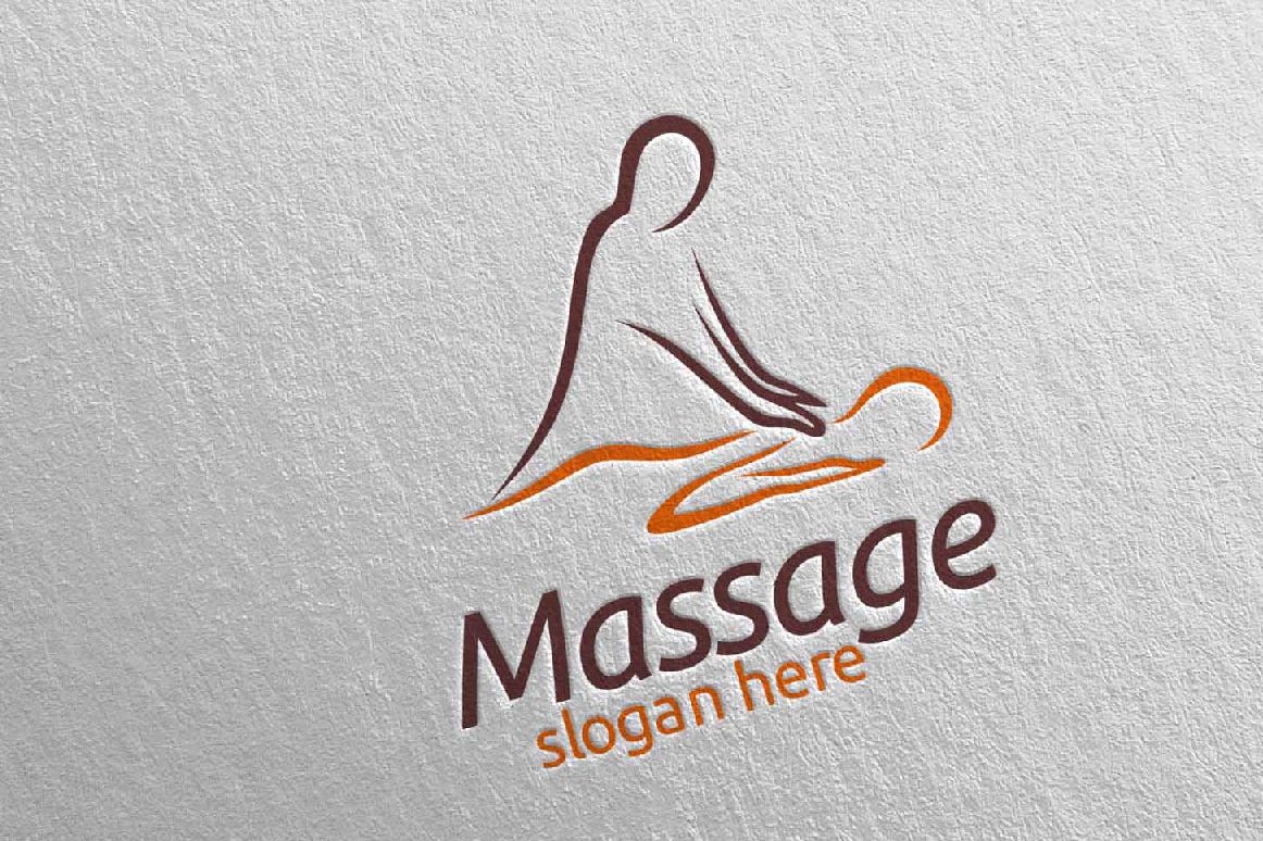 Massage Logo Design 4 example image 1