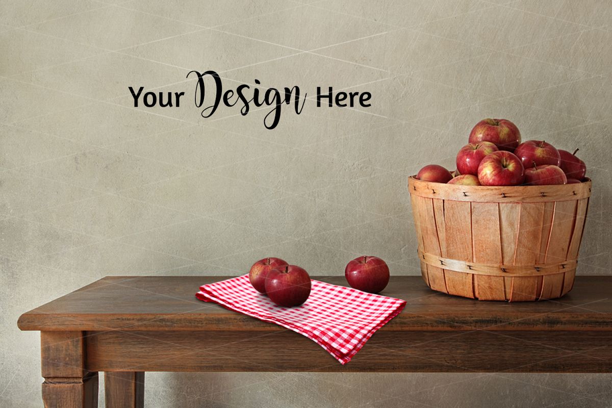 Farmhouse Style Blank Wall Mockup example image 1