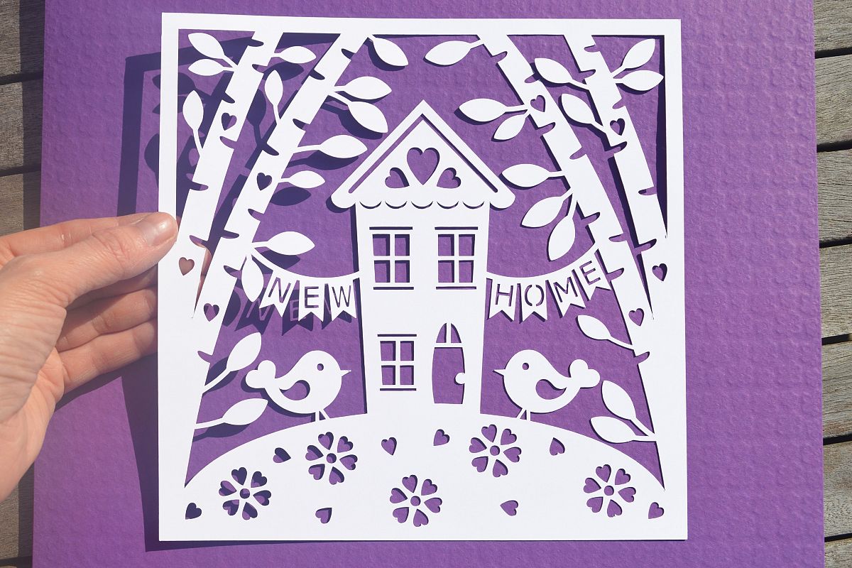 New home paper cut SVG / DXF / EPS files