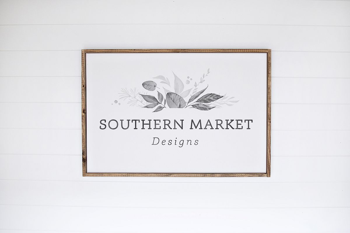 24x36 Wood Sign Mock Up Styled Stock Photo example image 1