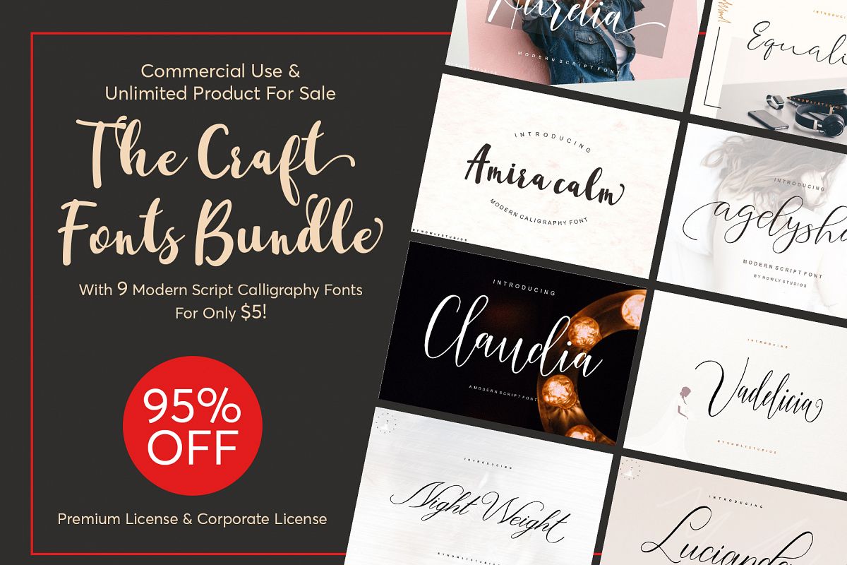 The Craft Fonts Bundles! example image 1