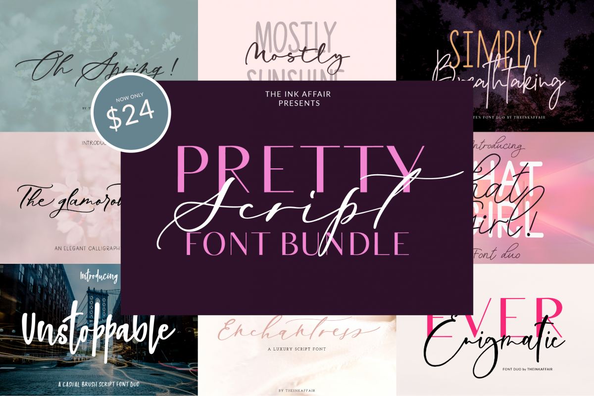 Pretty Script Bundle example image 1