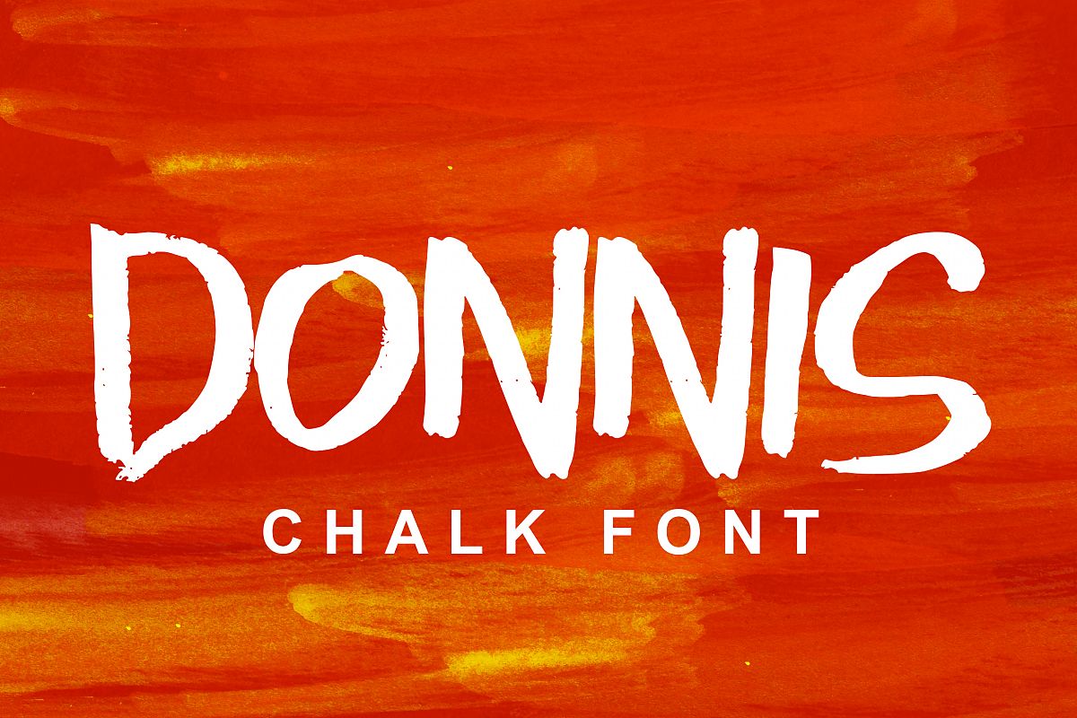 Donnis Chalk Font example image 1