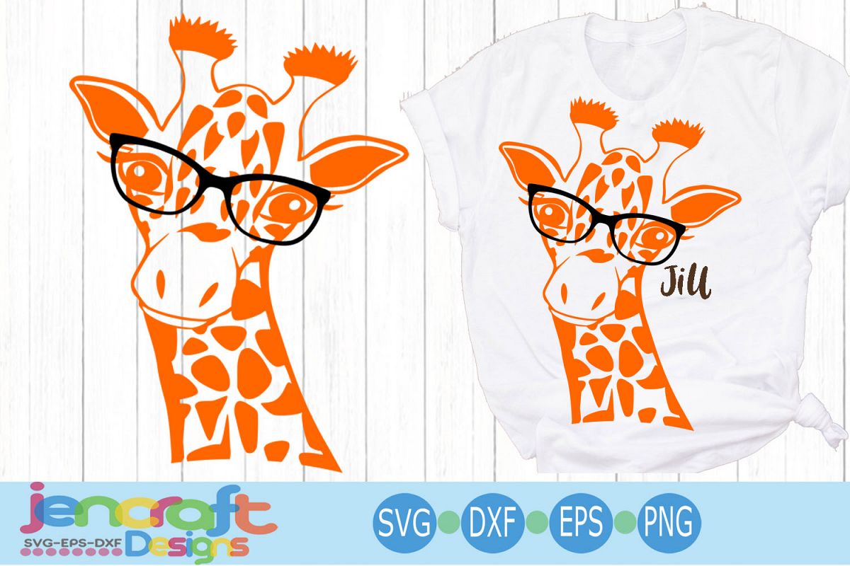 Download Giraffe in glasses svg, Cute Funny Kids Mother svg clip art