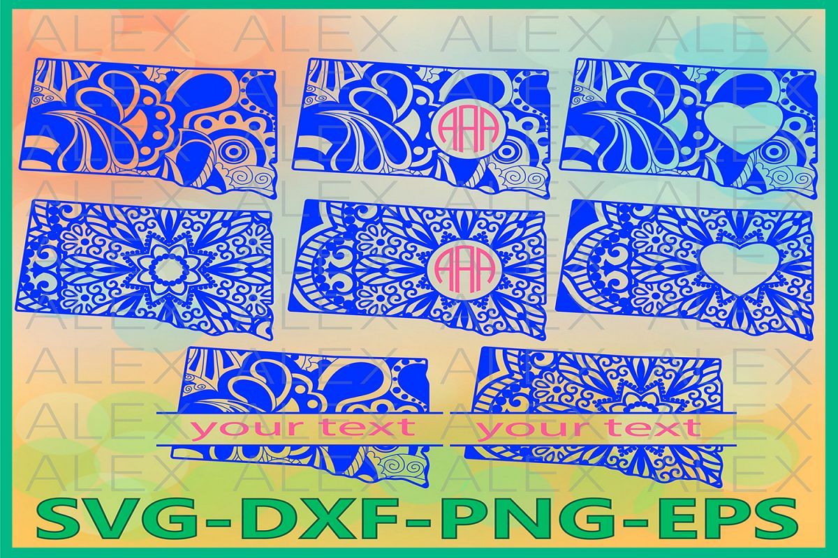 South Dakota State SVG, South Dakota Mandala SVG example image 1