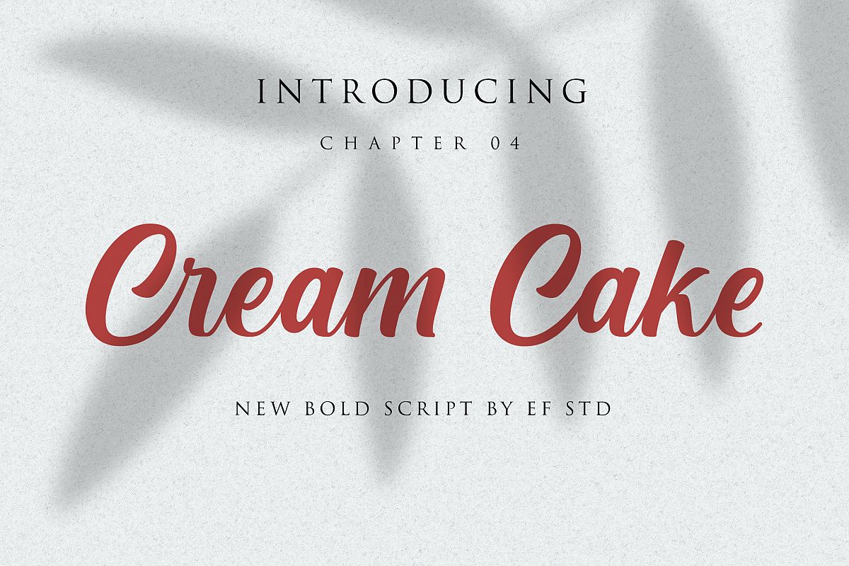 Cream Cake | New Bold Script Font example image 1