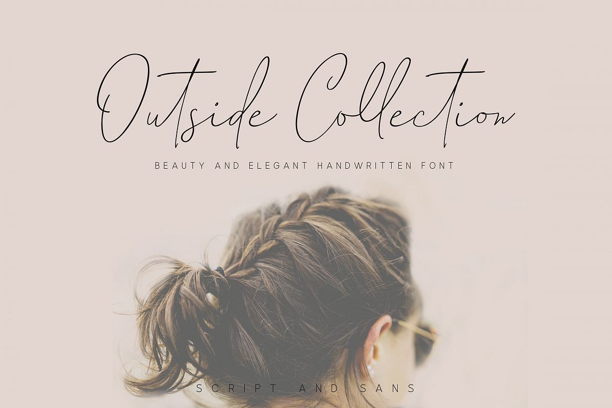 Outside Collection Signature Font example image 1