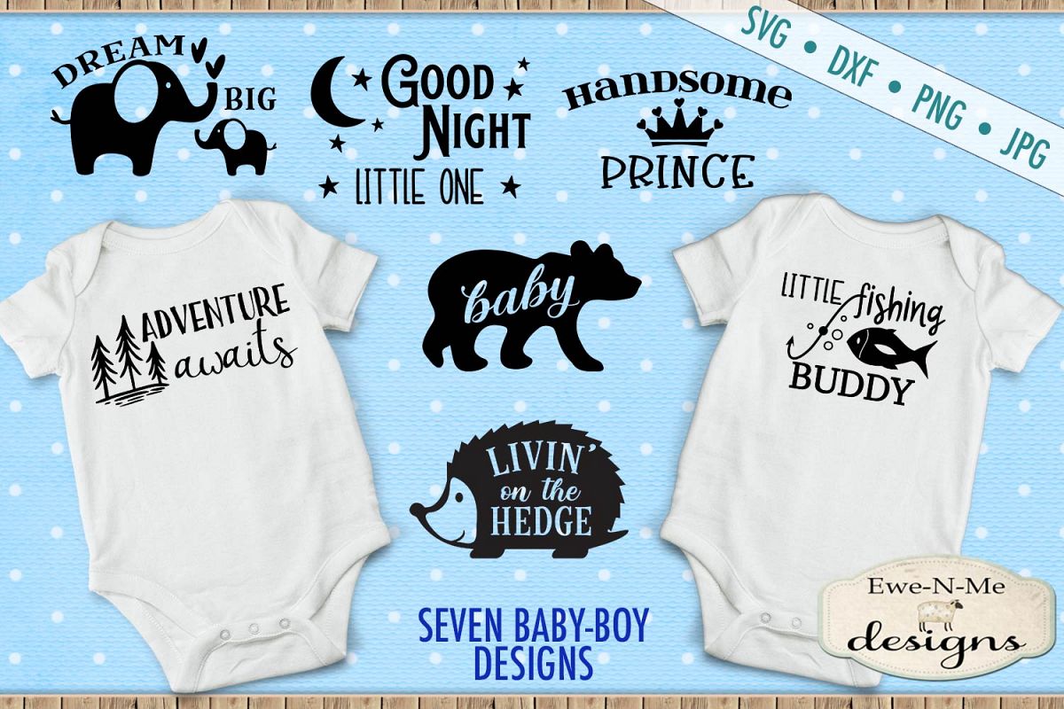 Download Baby Boy Bundle - Great For Bibs Onesies Burp Cloths - SVG