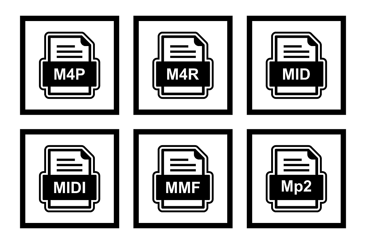 Set Of File Formats Icons example image 1