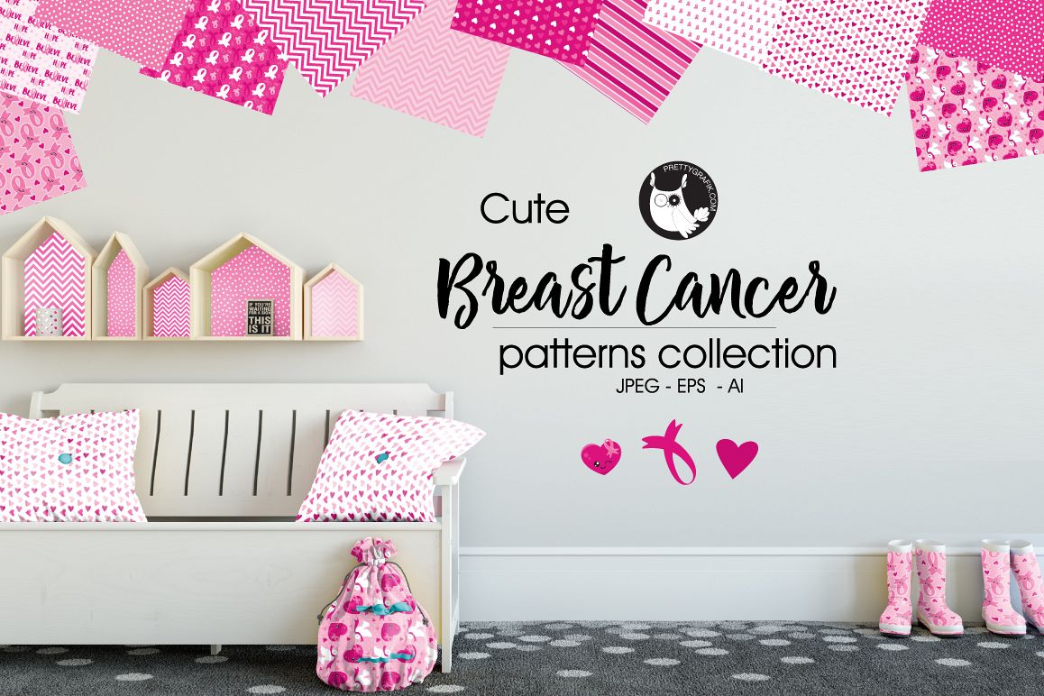BREAST-CANCER , digital papers example image 1