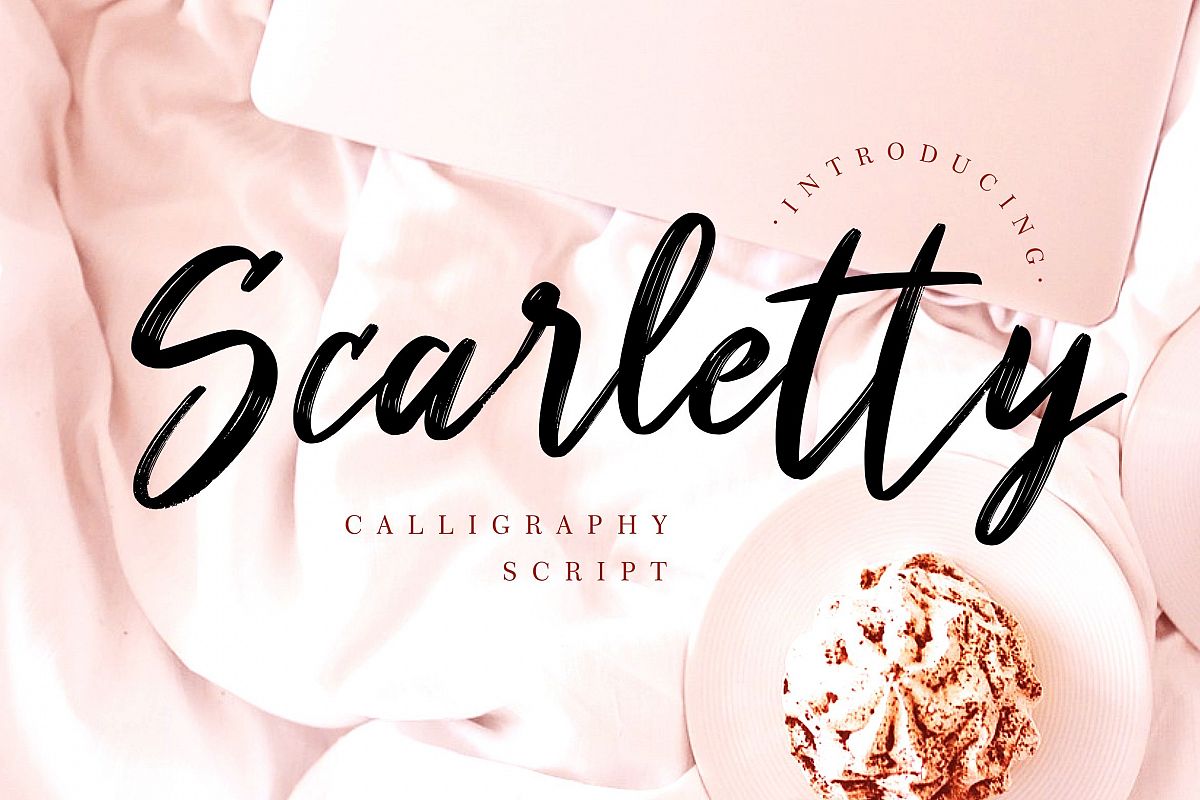 Scarletty Calligraphy Brush example image 1