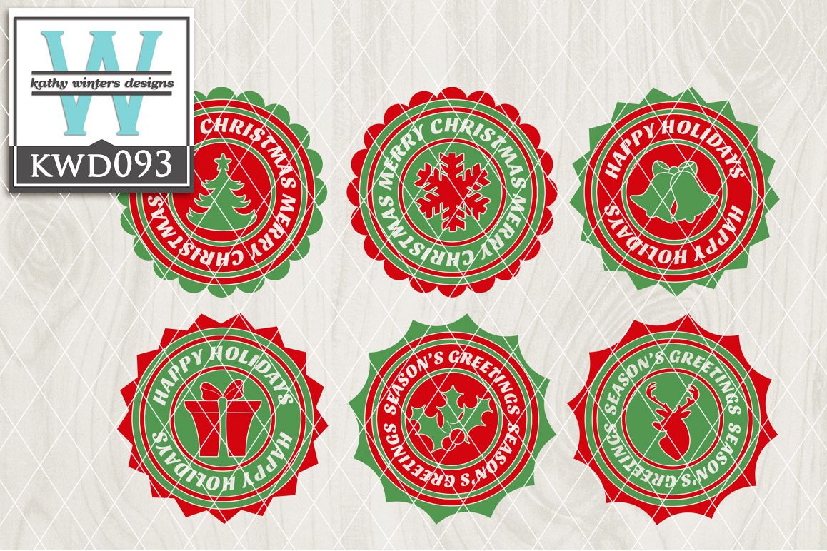 Christmas Cutting Files KWD093 example image 1