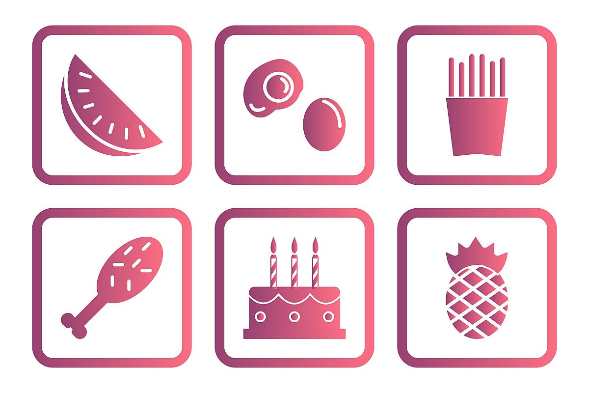 Set Of Food Icons example image 1