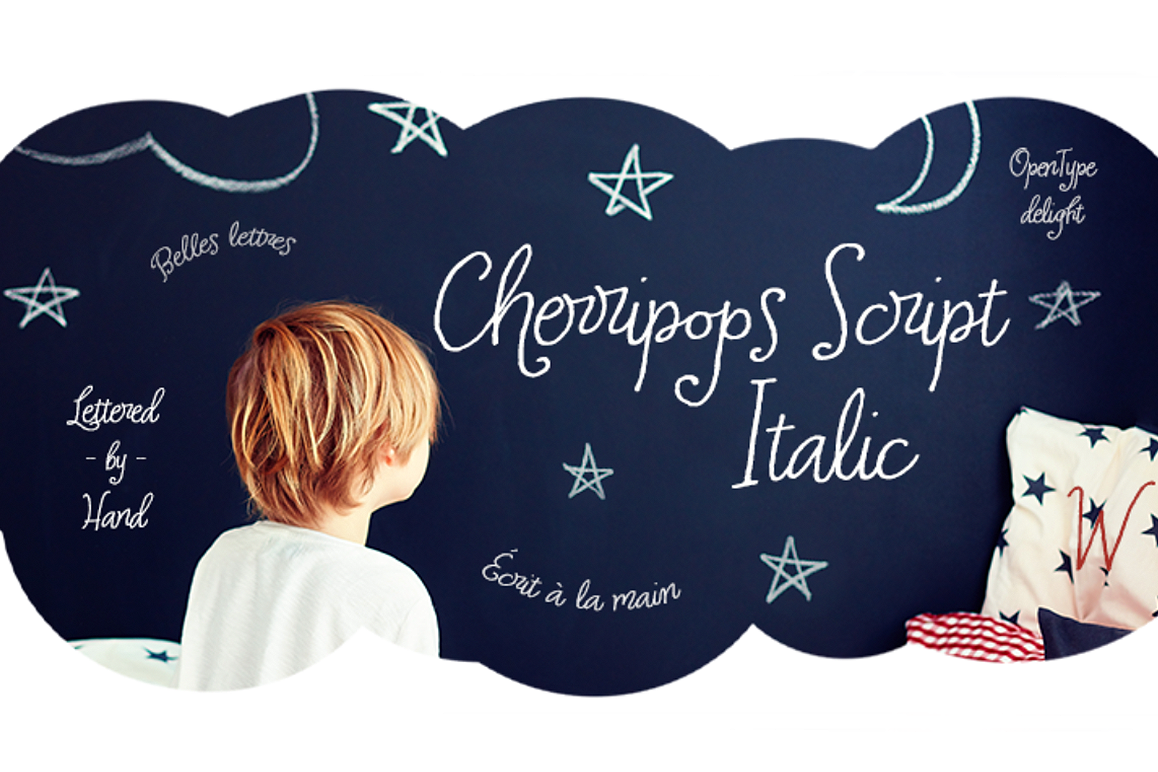 Cherripops Script Italic example image 1