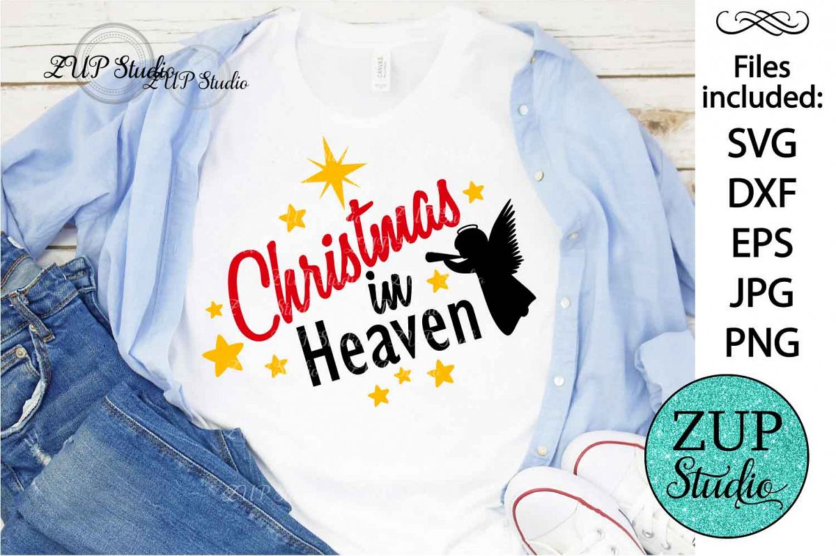 Christmas in Heaven Digital Cutting files file 120 example image 1