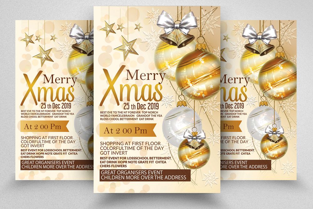 Merry Christmas Party Flyer example image 1