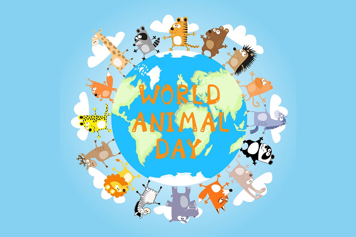 Banner: World animal day - 2. Vector illustration example image 1