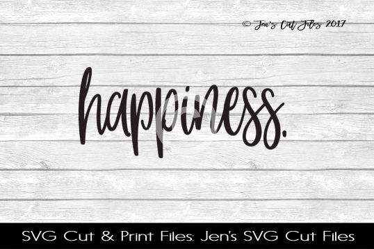 Happiness SVG Cut File example image 1