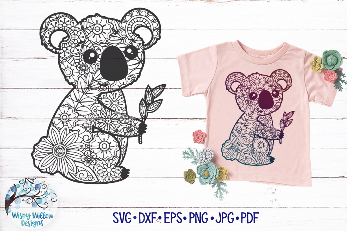 Download Koala Mandala Svg For Crafters - Layered SVG Cut File