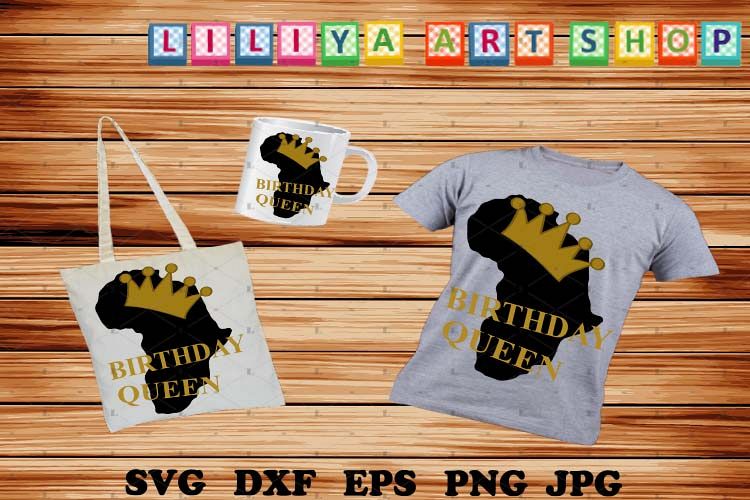 Birthday Queen svg,Birthday svg,Birthday Girl Shirt svg example image 1