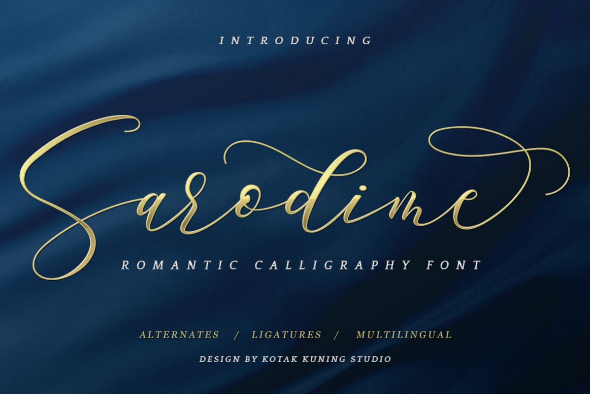 Sarodime - Romantic Calligraphy Font example image 1