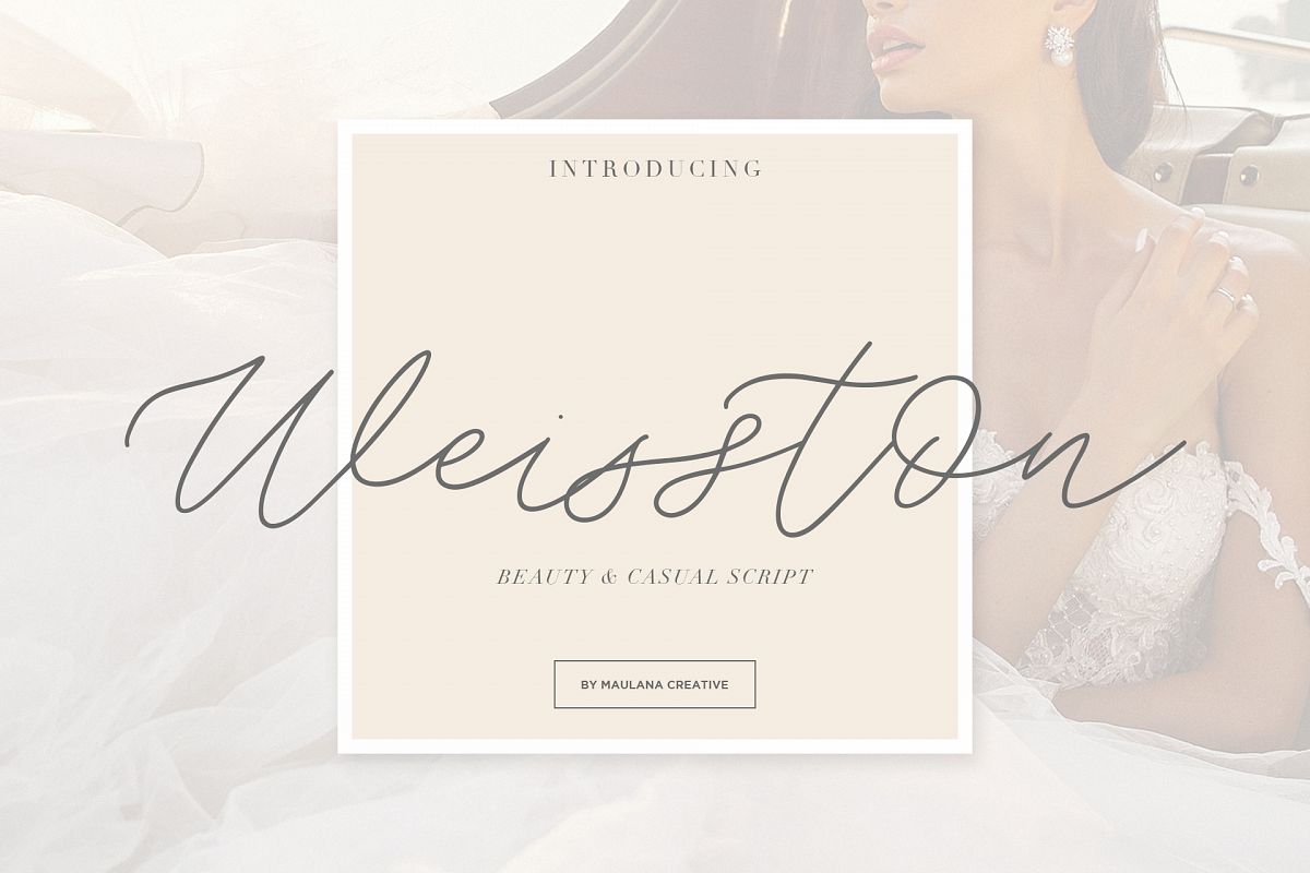 Weisston - Script Font example image 1