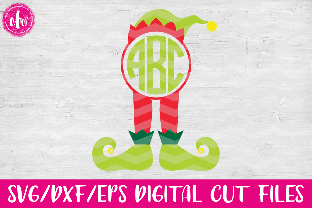 Download Monogram Elf Legs - SVG, DXF, EPS Cut Files (32281) | SVGs | Design Bundles