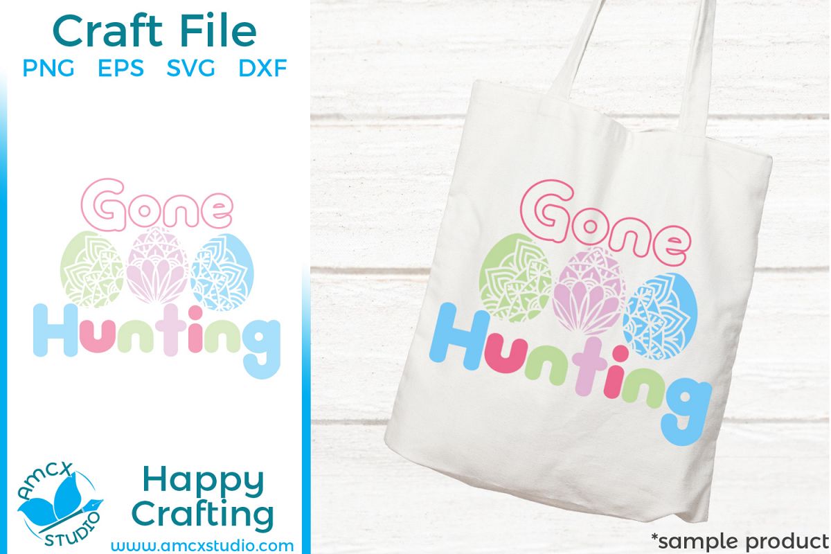 Gone Hunting - Easter Cut Craft Files example image 1