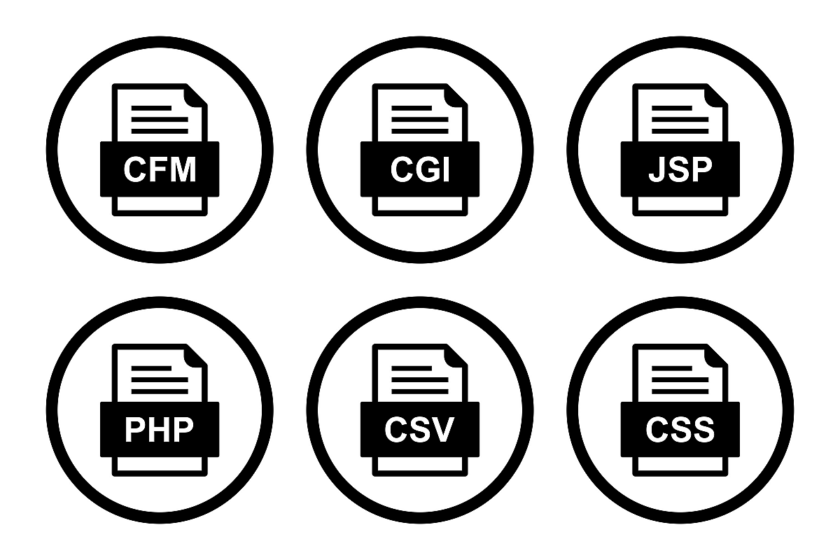 Set Of File Formats Icons example image 1