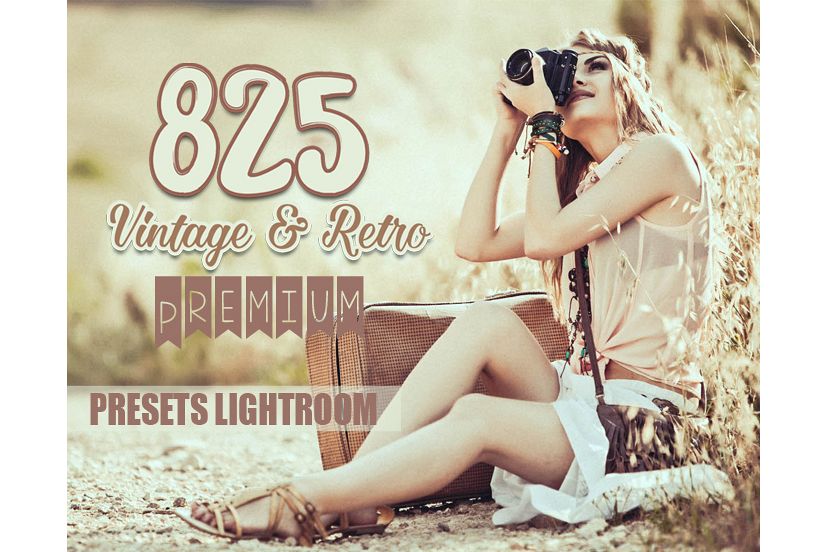 825 Premium Vintage & Retro Presets Lightroom (Presets for Lightroom 5,6,CC) example image 1