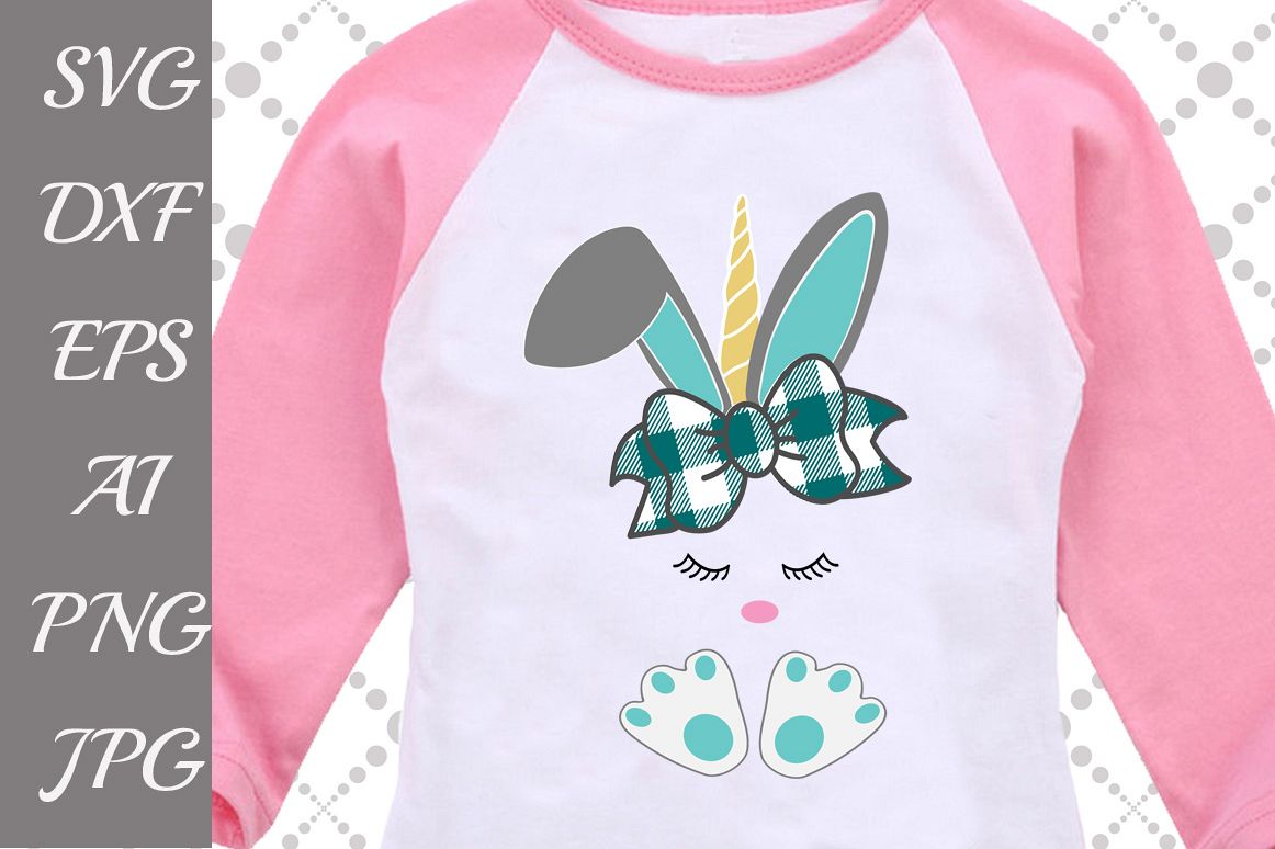 Bunny Unicorn Svg example image 1