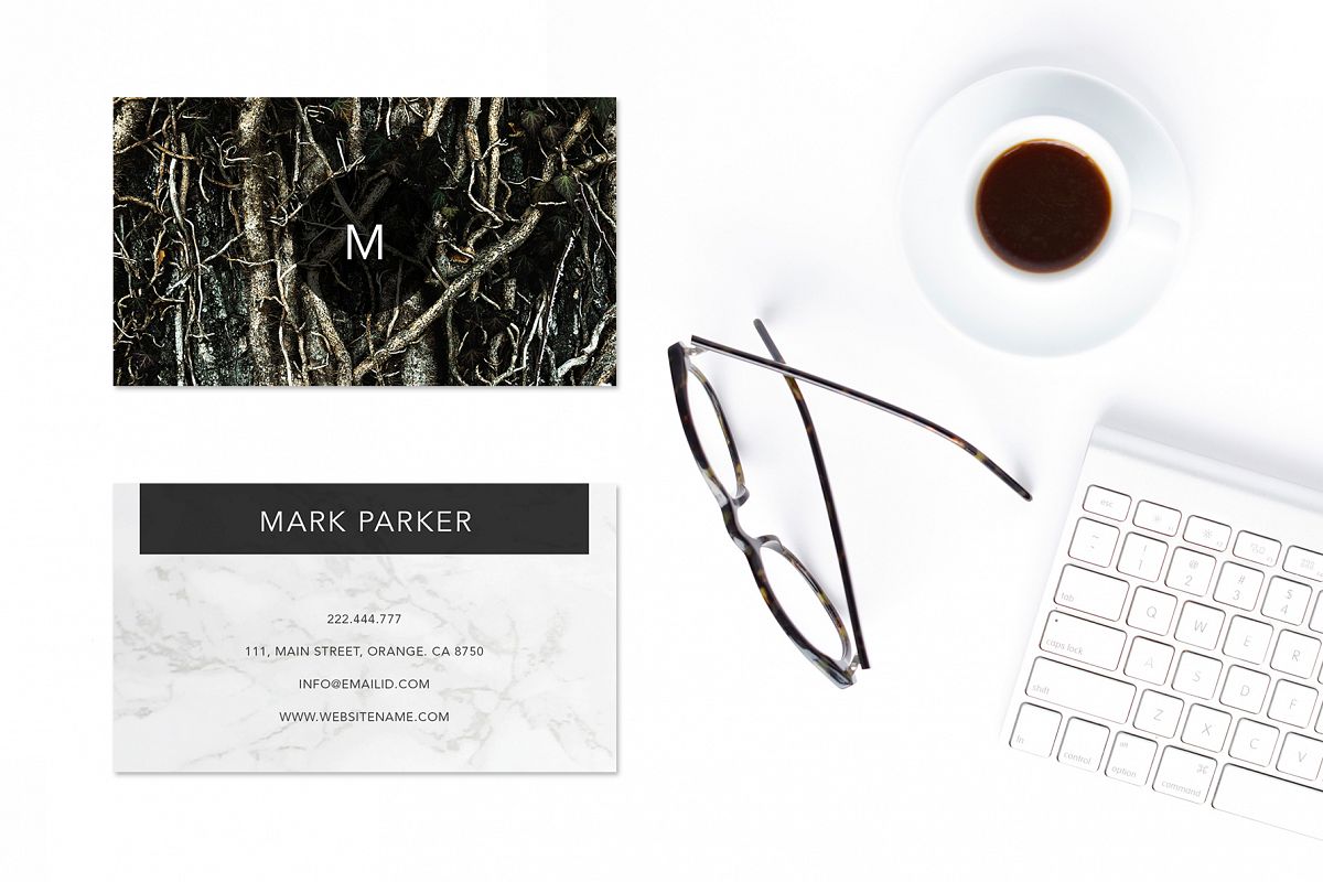 Modern Pattern Texture Beautiful Professional Art Business Card example image 1
