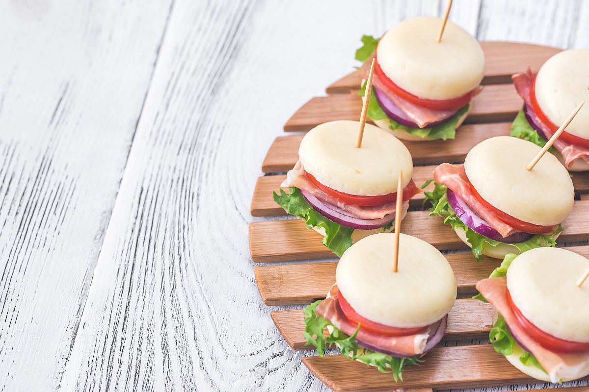 Mini cheese and prosciutto sandwiches example image 1