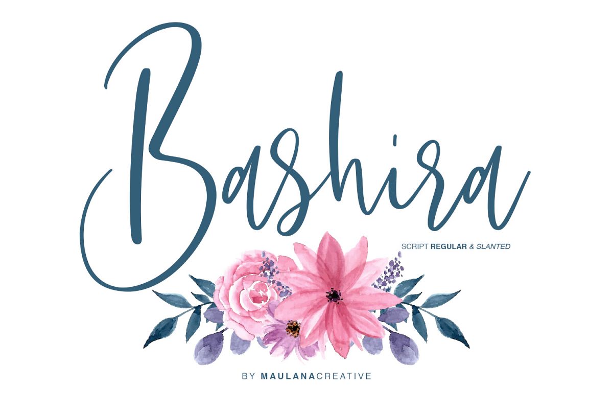 Bashira Brush Script example image 1