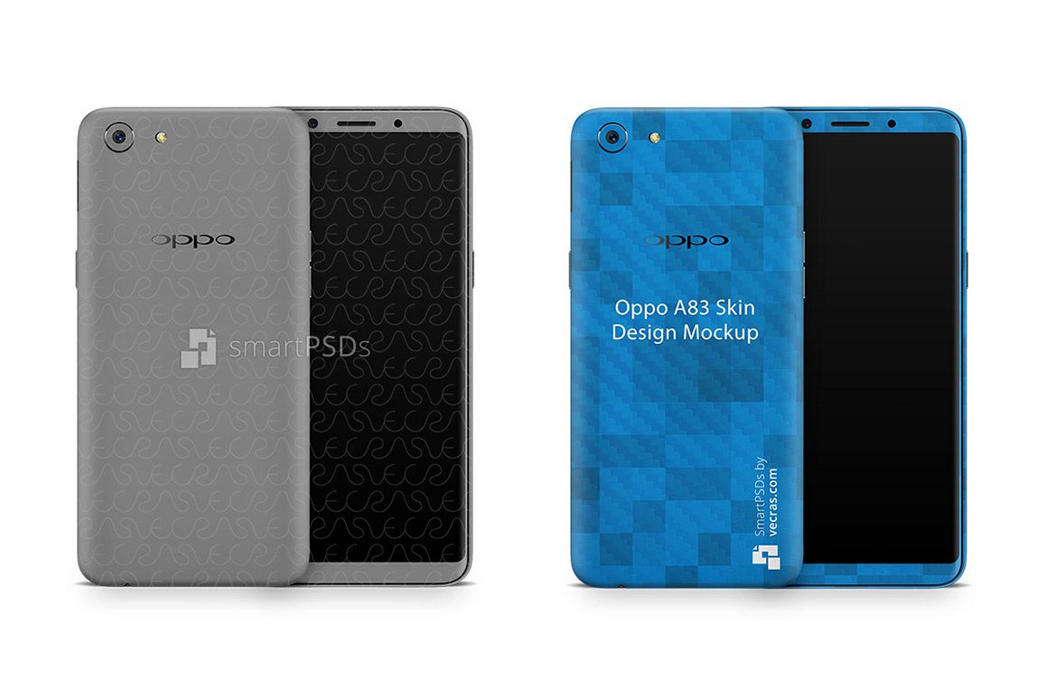 Oppo A83 Vinyl Skin Design Mockup 2018