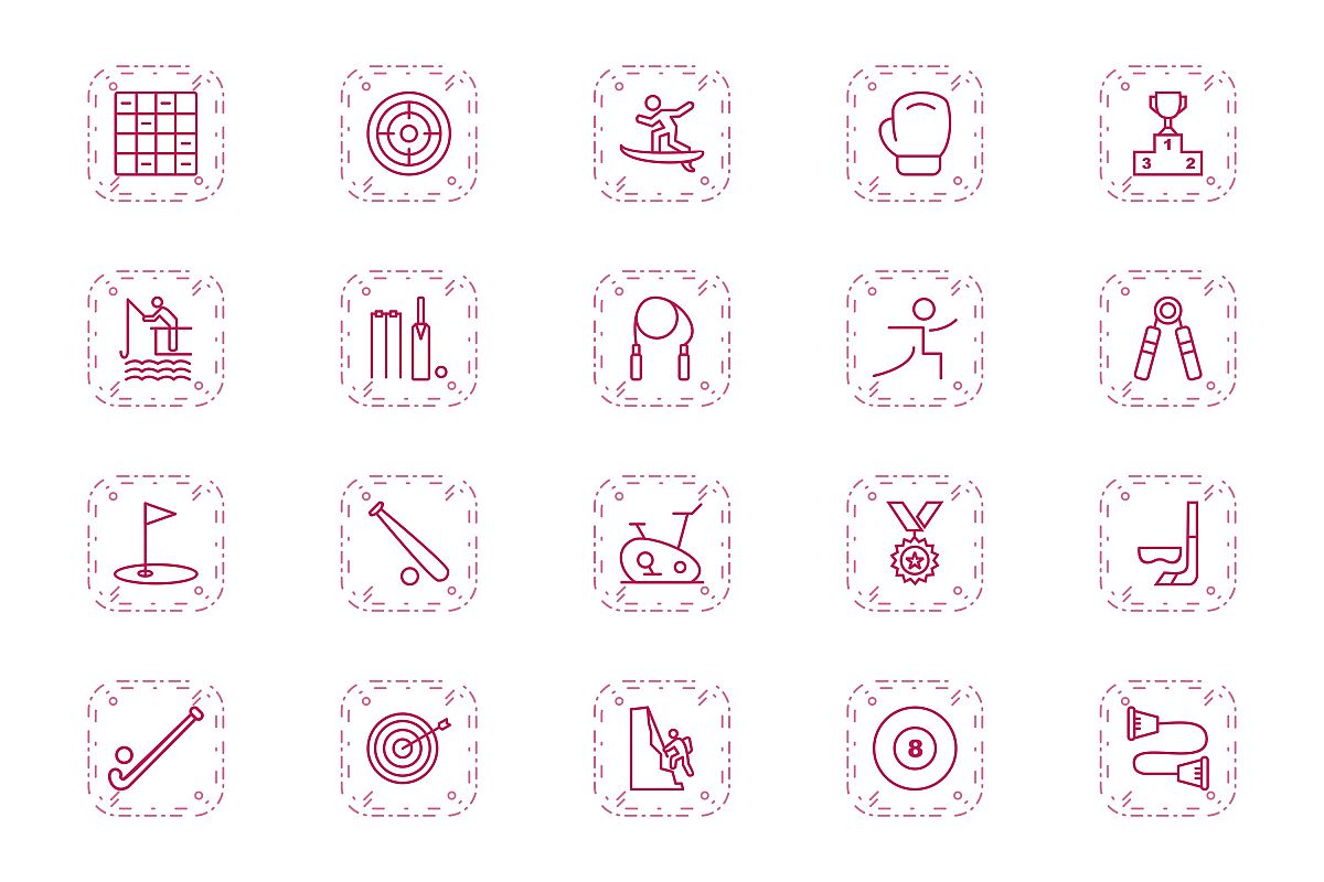 Set Of Sports And Game Icons example image 1