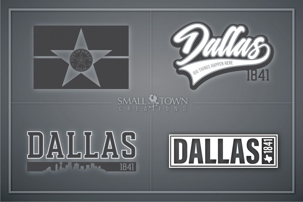 Dallas, Big Things Happen Here - slogan, PRINT, CUT & DESIGN example image 1