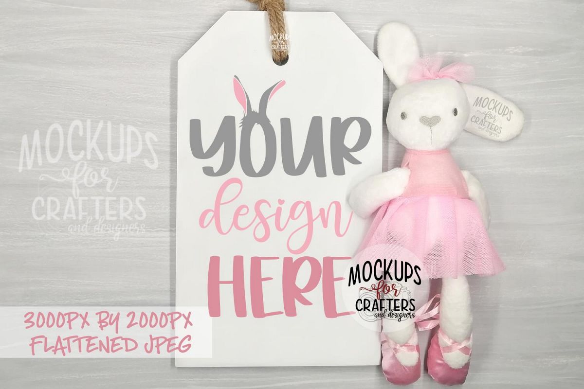 Download Door Tag Sign, Door Hanger MOCK-UP, Easter, nursery, baby, k