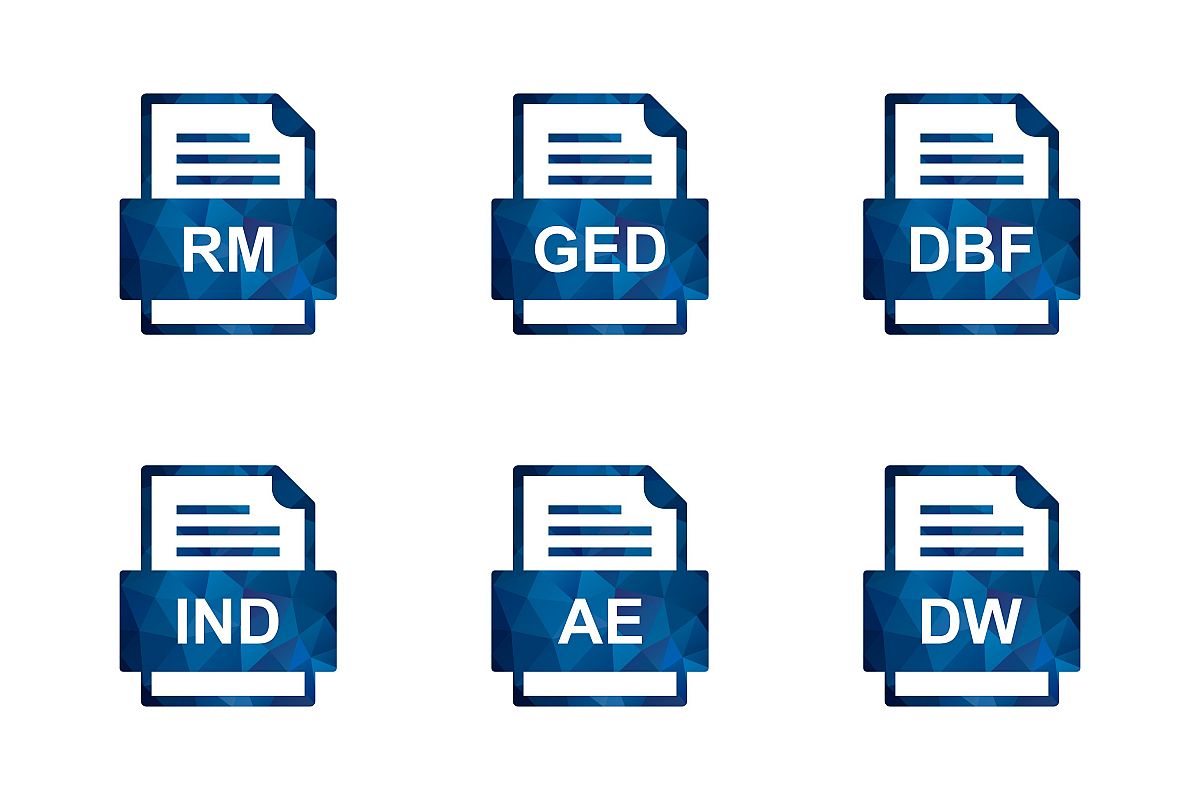 Set Of File Formats Icons example image 1