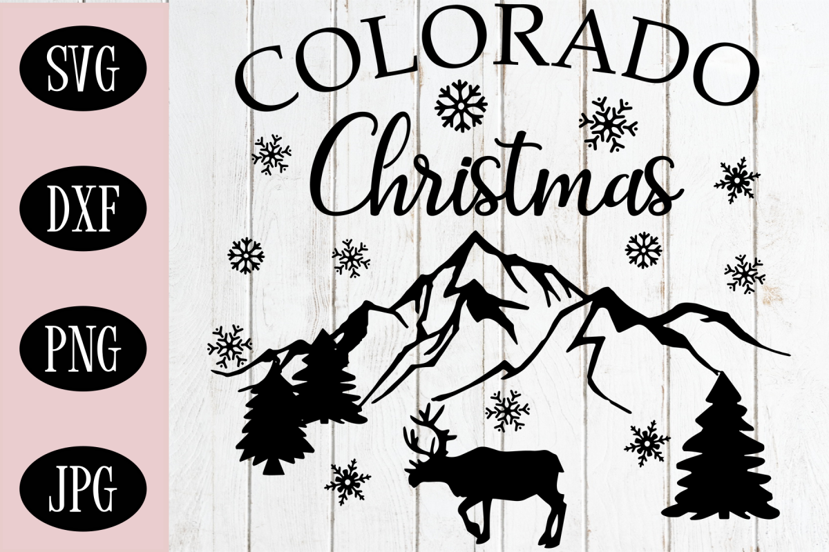 Colorado Christmas SVG, Christmas Cut File example image 1