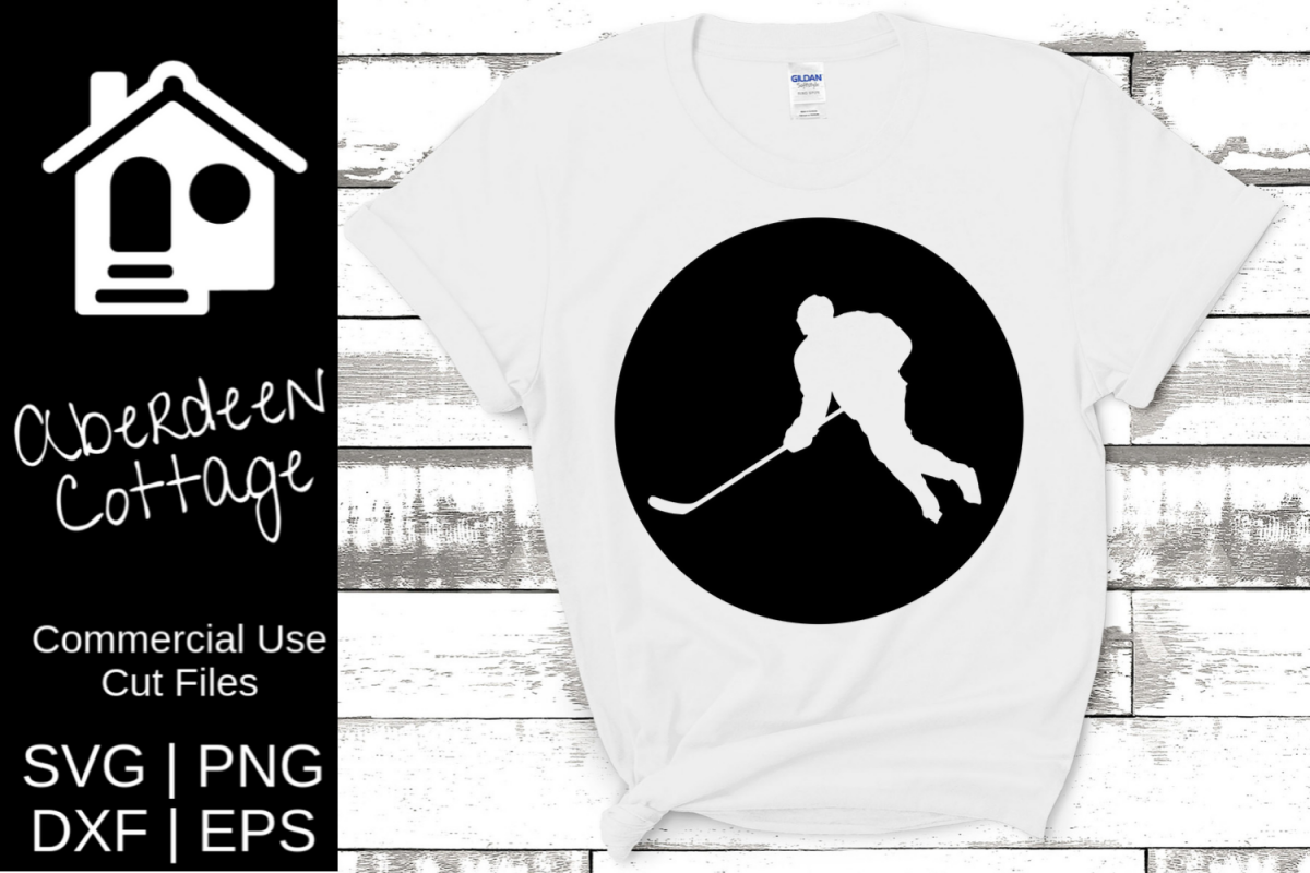 Hockey Player Cut Out Design example image 1