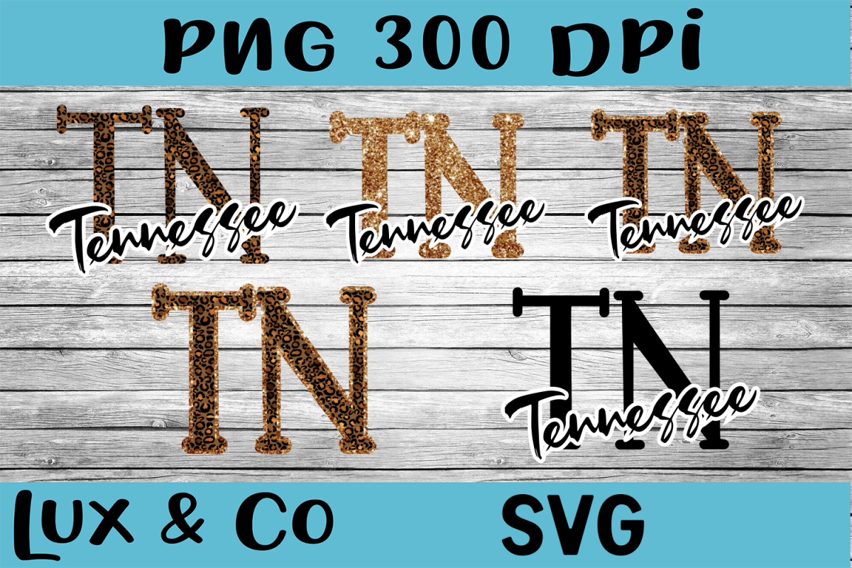 Tennessee TN State Leopard Bundle example image 1