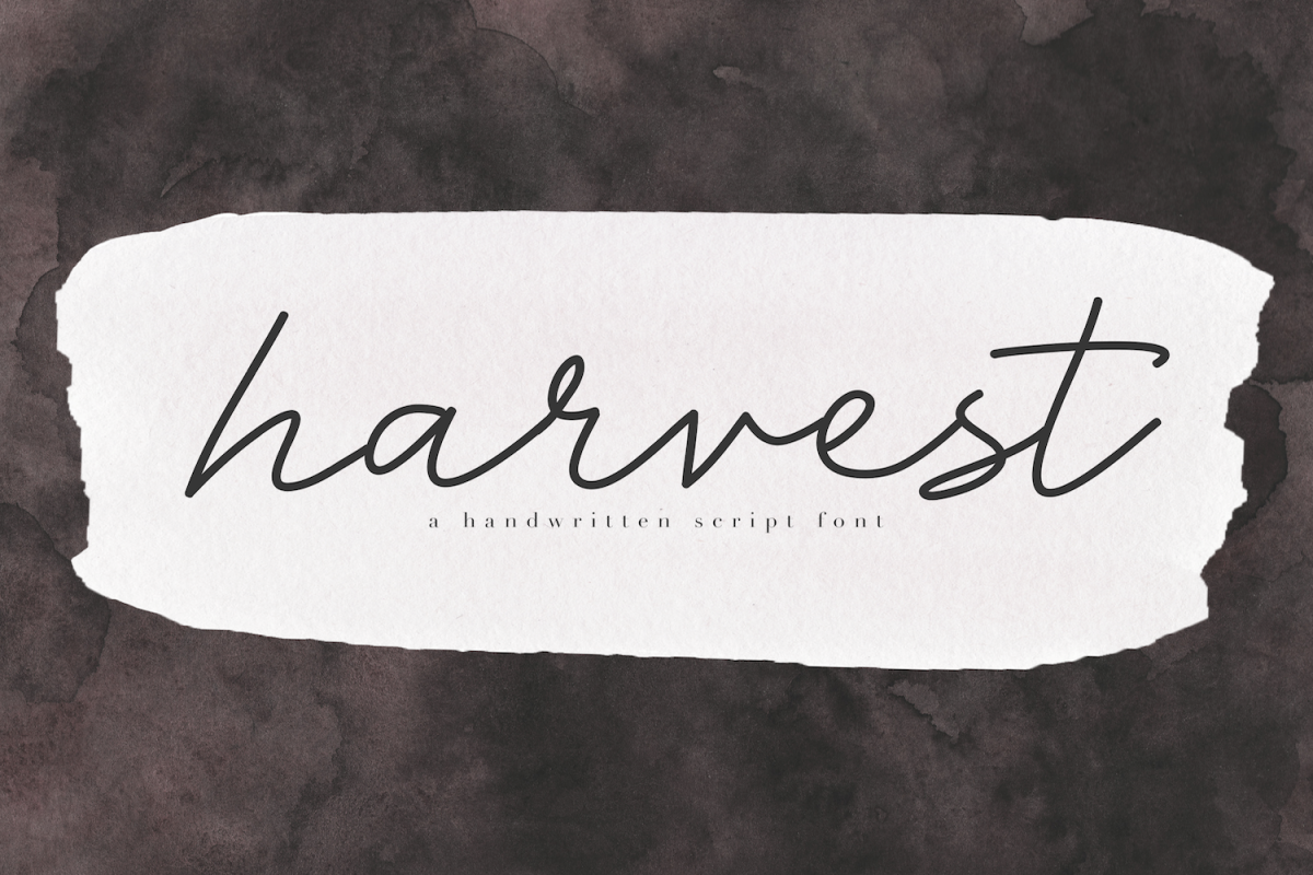 Harvest - A Handwritten Script Font example image 1