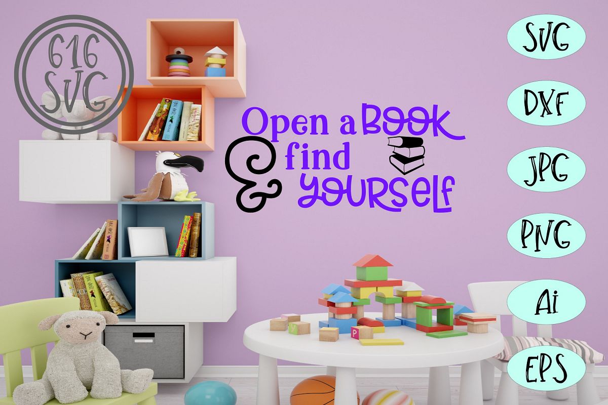Open a book and find yourself SVG example image 1