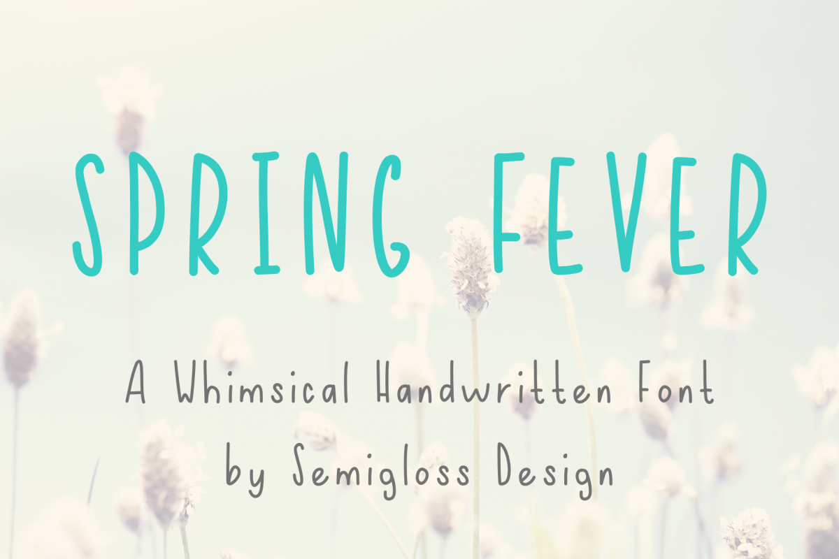 Spring Fever - A Handwritten Font example image 1