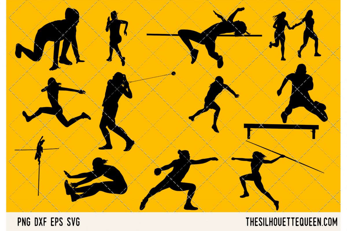 Track and Field Women SVG example image 1