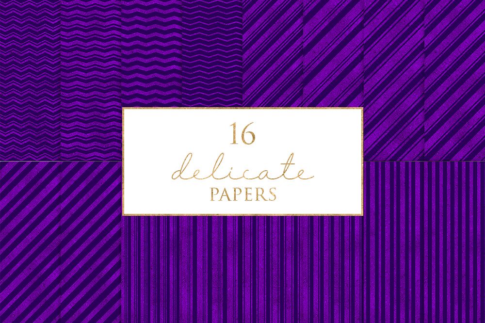 16 Delicate Digital Paper Pack example image 1