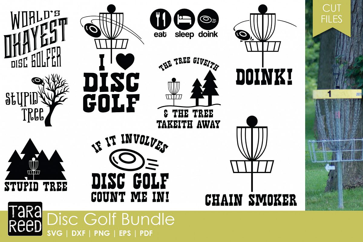 Disc Golf SVG & Cut Files for Crafters example image 1