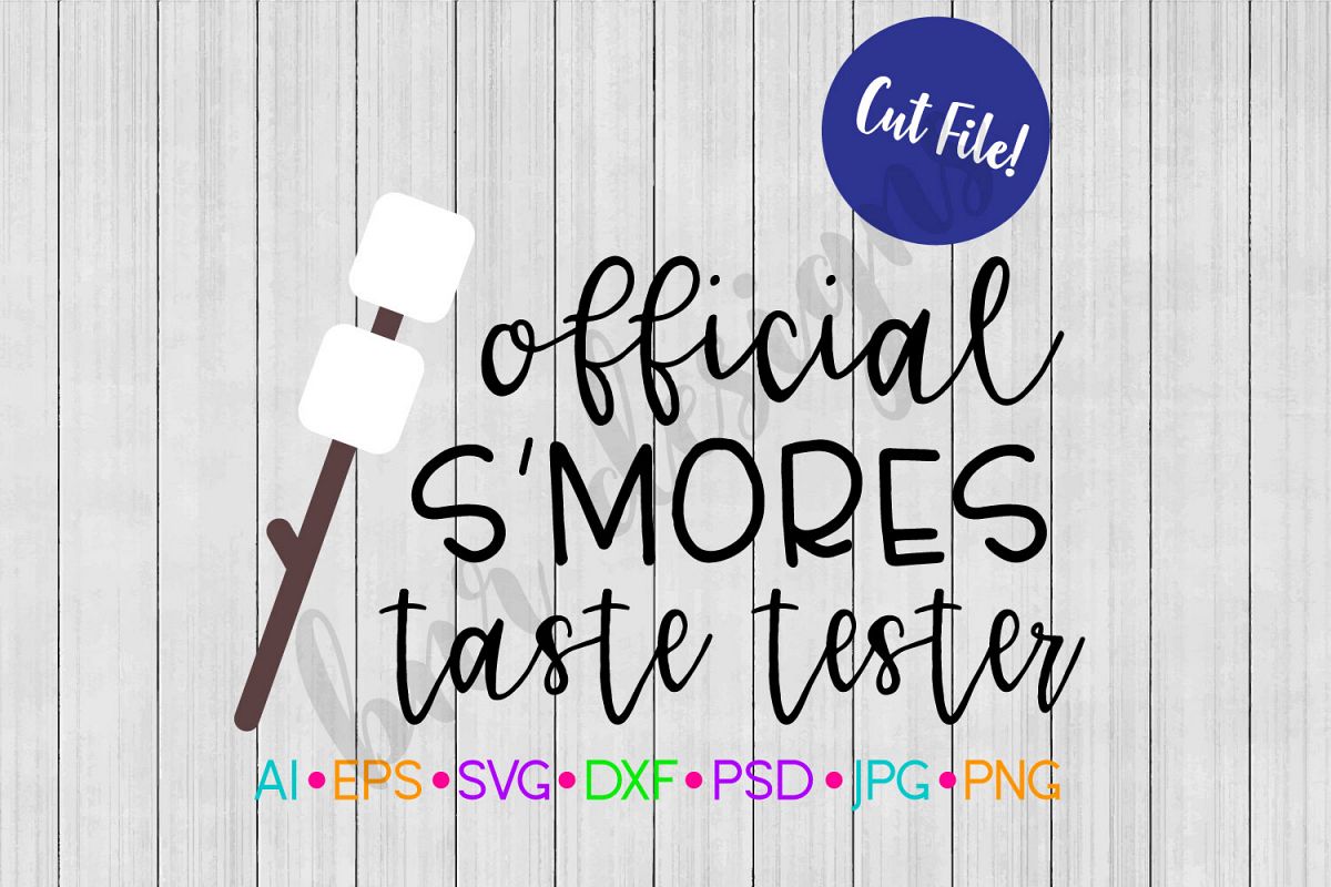 Official Smores Taste Tester SVG, Camping SVG example image 1